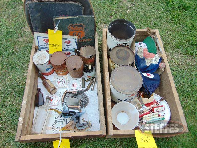 (2) crates of asst. oil memorabilia items_1.jpg